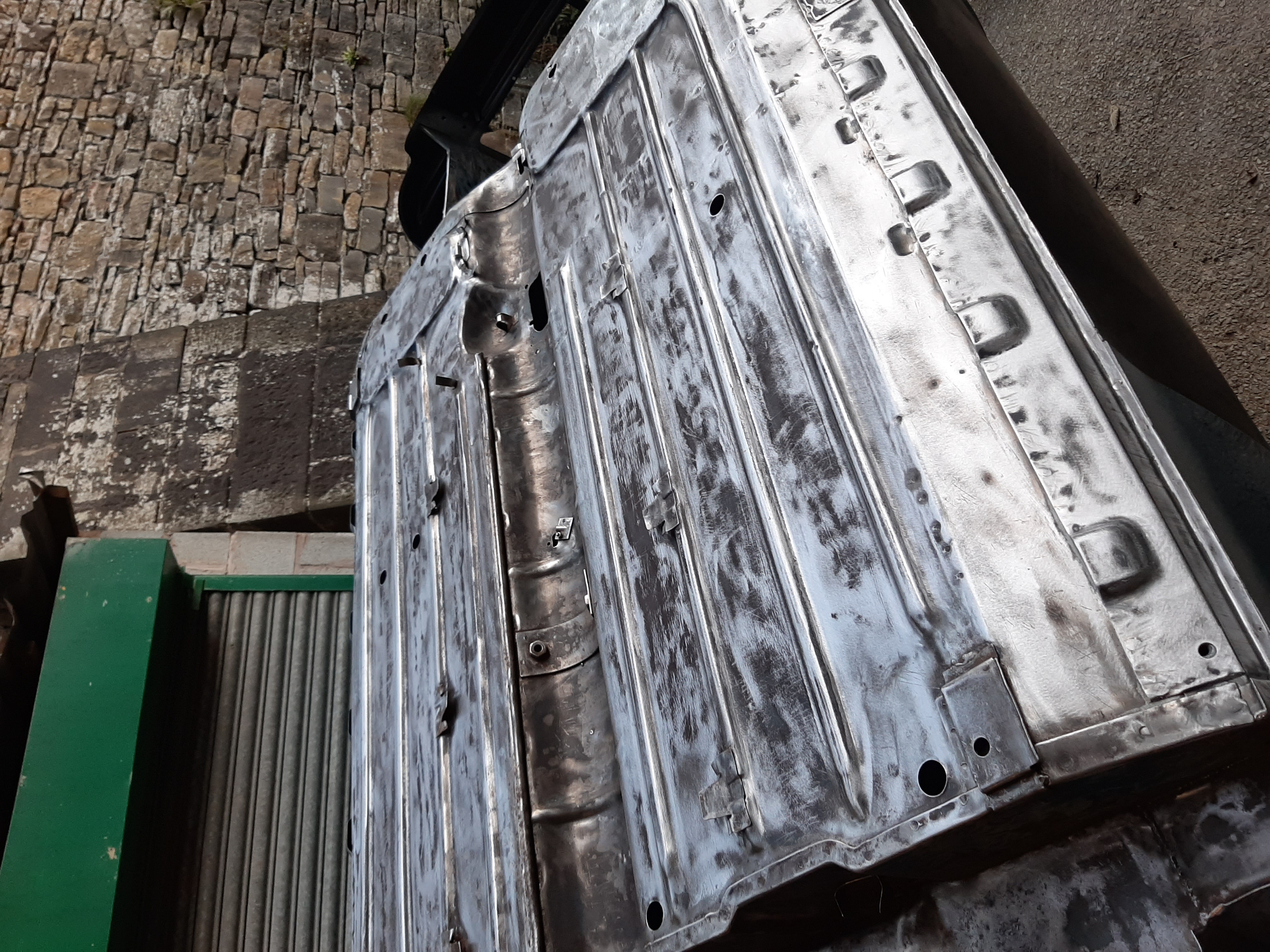 Classic vehicle restoration in the workshop