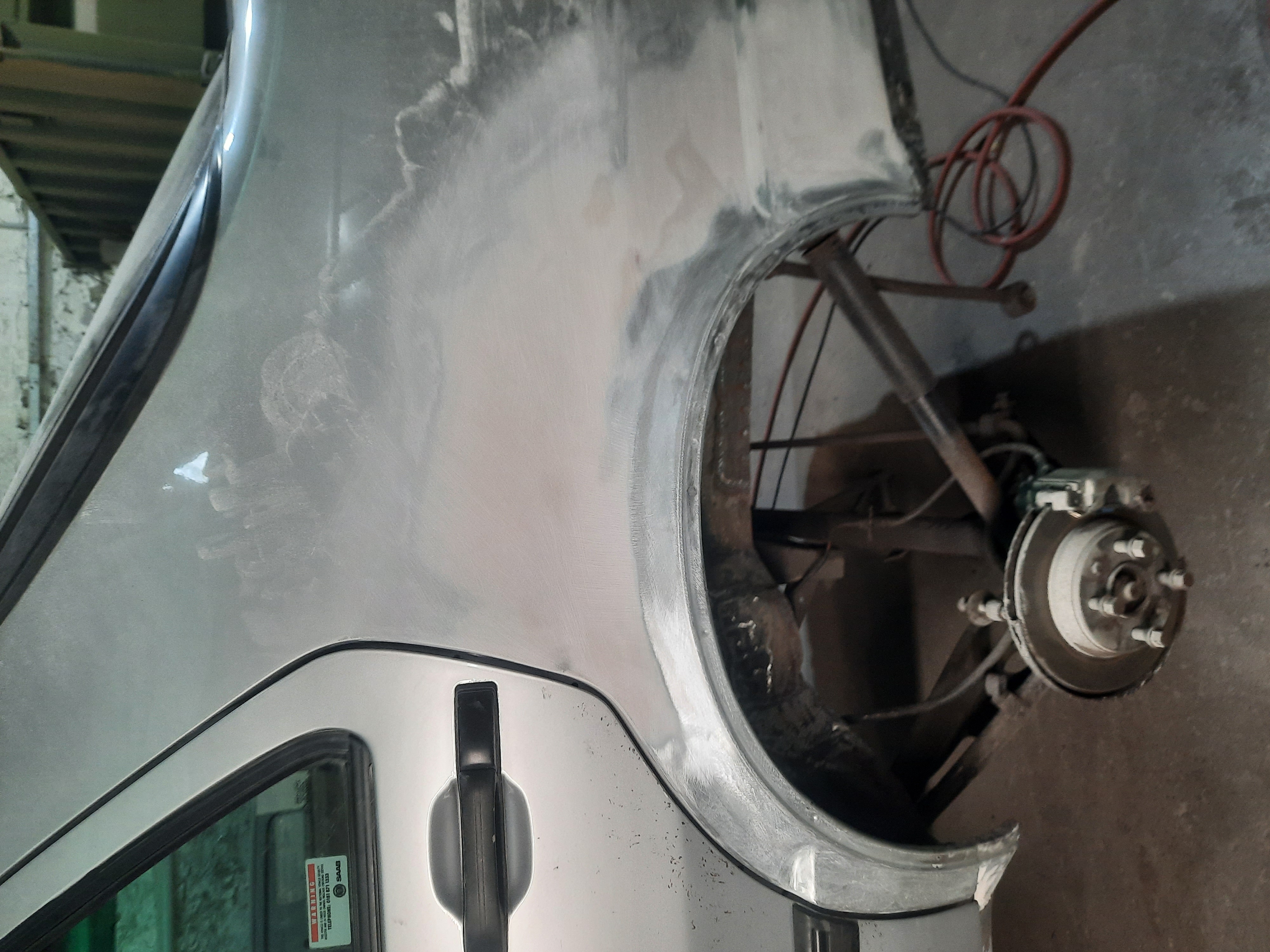 Classic vehicle bodywork before restoration