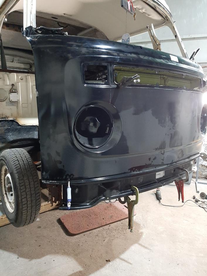 Classic vehicle after body repair